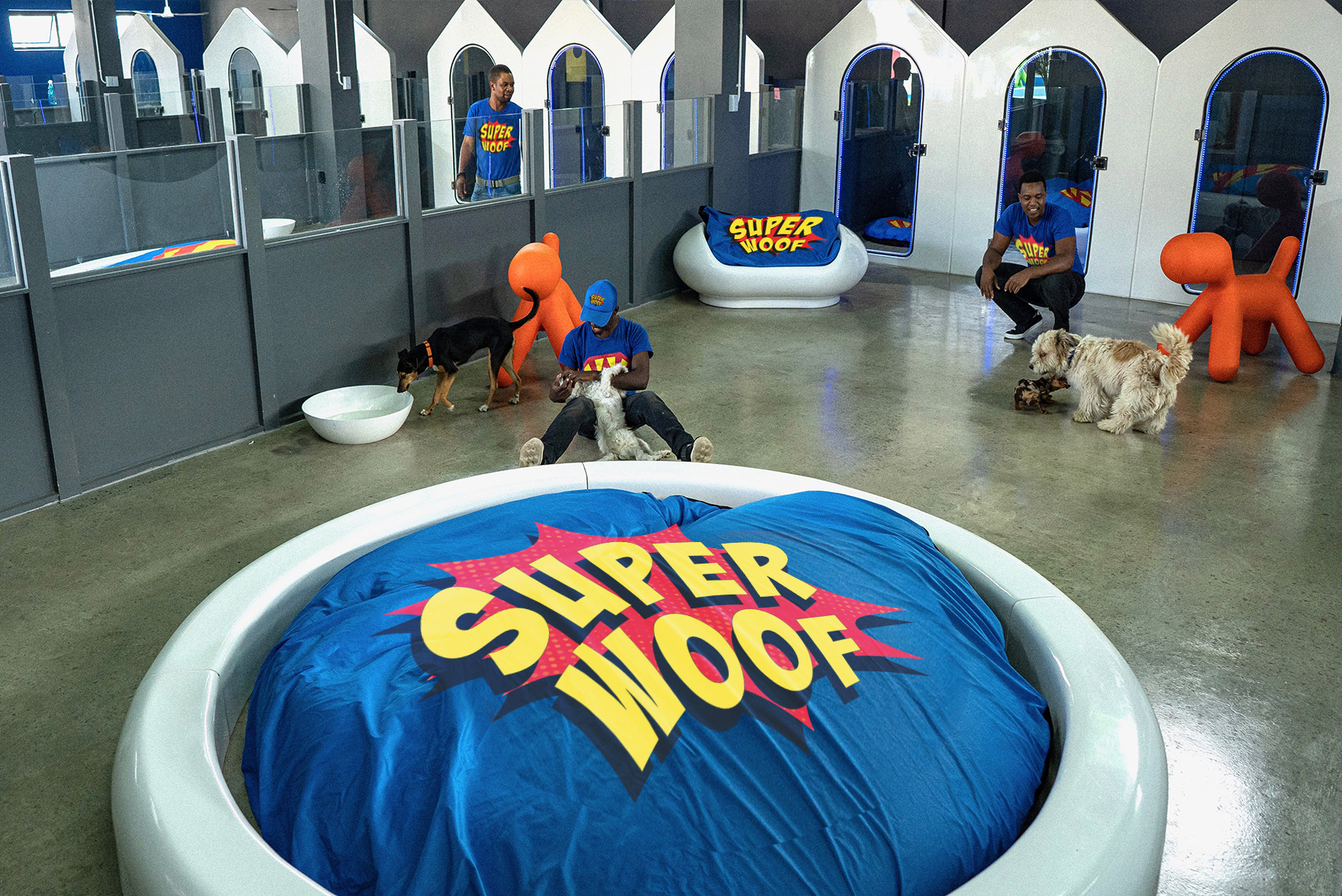24 Hour ‘Super Human’  Supervision from a highly experienced team at SUPERWOOF