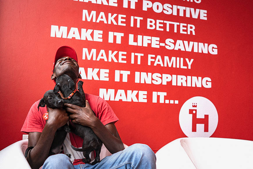 An inspiring moment at SUPERWOOF dog hotel